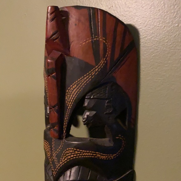 Decorative wooden mask -sold - Picture 7 of 11